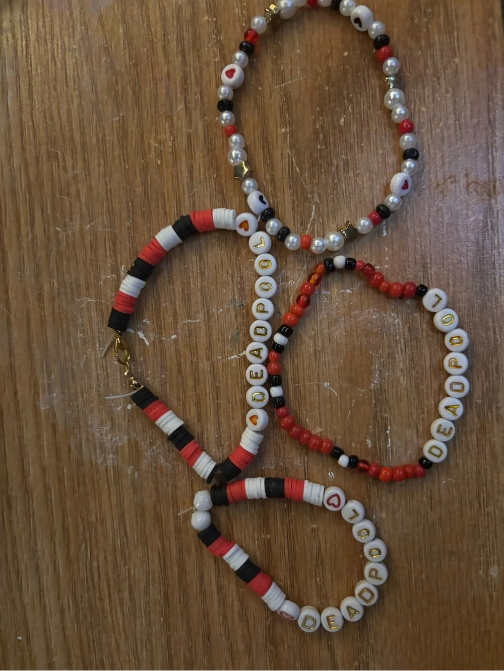 Custom Kids Multicolor Beaded Name Bracelet - Assorted Colors
